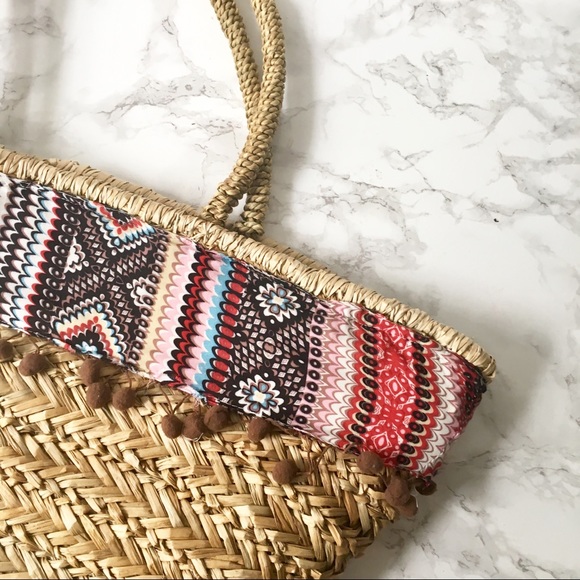 Handbags - Straw Woven Tote Bag